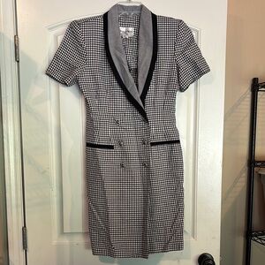 Vintage Danny & Nicole Houndstooth Blazer Dress